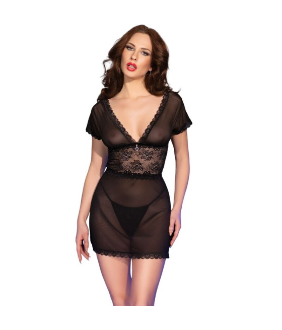 CHILIROSE - CR 4830 BABYDOLL BLACK XL