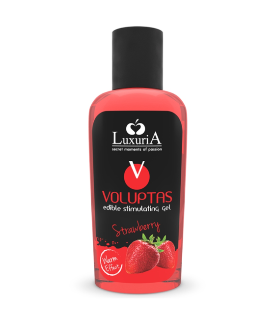 INTIMATELINE LUXURIA - VOLUPTAS GEL DA MASSAGGIO ALIMENTARE EFFETTO RISCALDANTE - FRAGOLA 100 ML