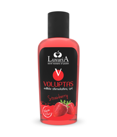 INTIMATELINE LUXURIA - VOLUPTAS GEL DA MASSAGGIO ALIMENTARE EFFETTO RISCALDANTE - FRAGOLA 100 ML