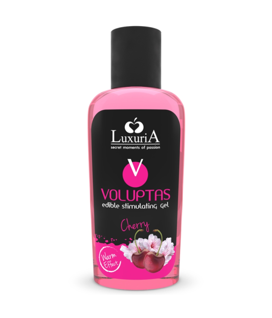 INTIMATELINE LUXURIA - VOLUPTAS GEL DE MASSAGEM COMESTÍVEL EFEITO AQUECEDOR - CEREJA 100 ML