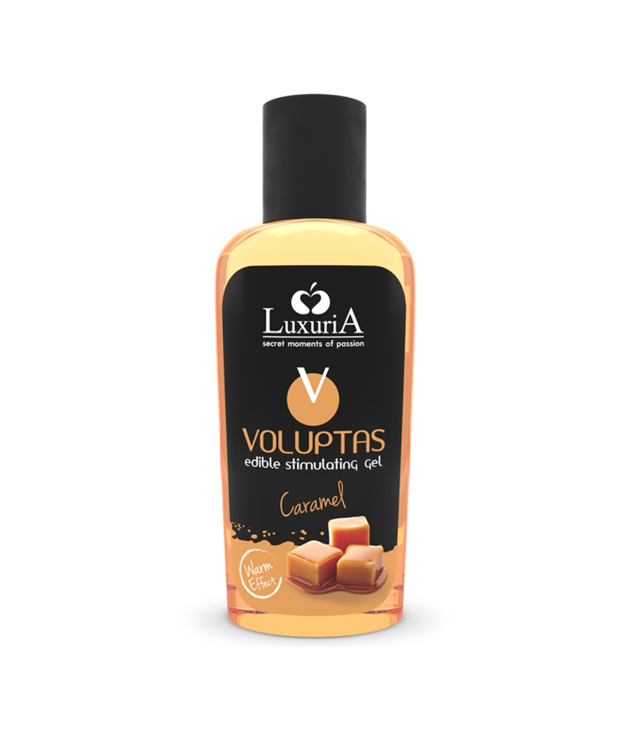 INTIMATELINE LUXURIA - VOLUPTAS GEL DE MASSAGEM COMESTÍVEL EFEITO AQUECEDOR - CARAMELO 100 ML