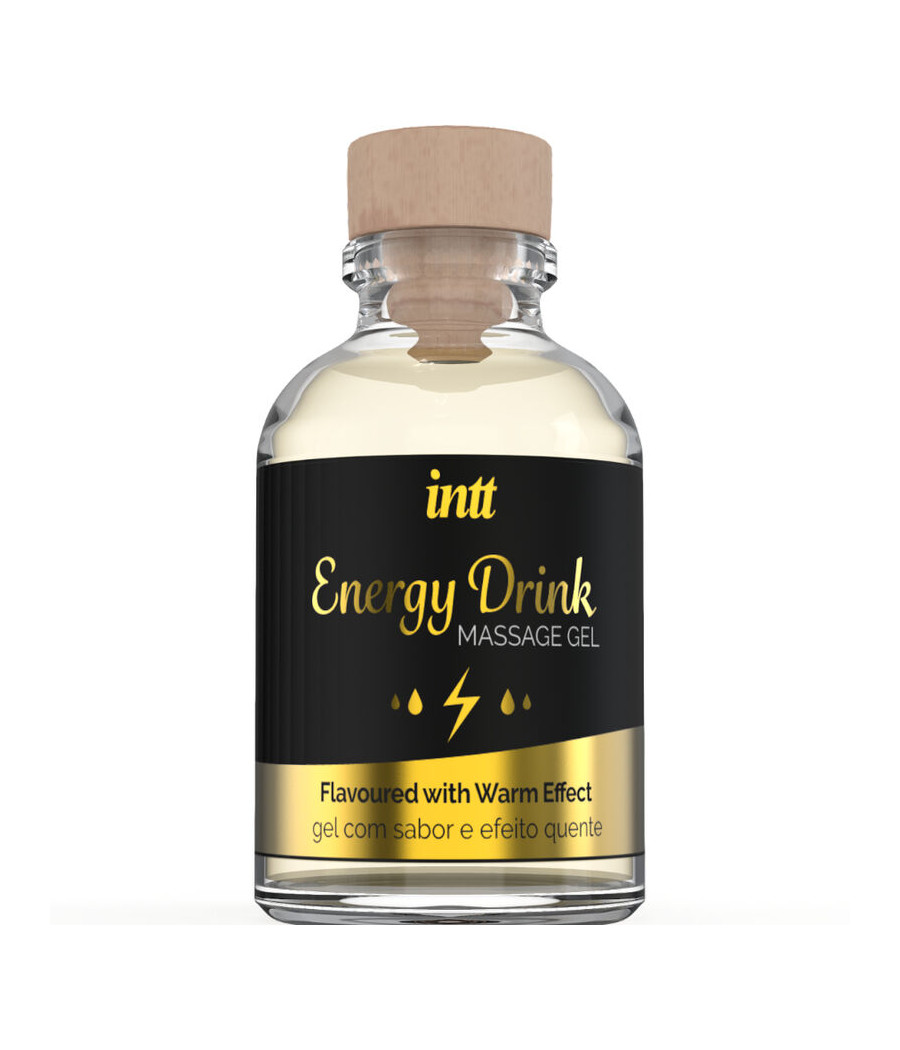 INTT MASSAGE & ORAL SEX - MASSAGE GEL WITH FLAVORED ENERGY CA DRINK AND HEATING EFFECT