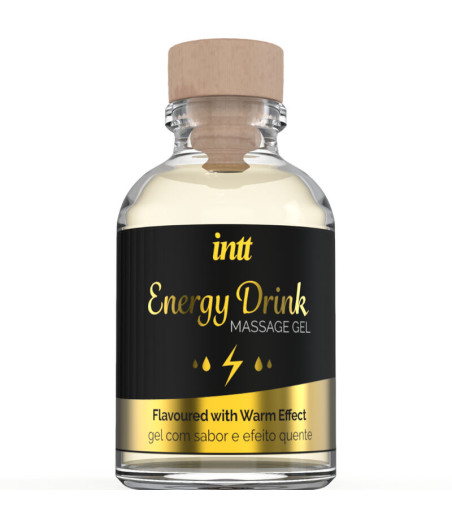 INTT MASSAGE & ORAL SEX - MASSAGE GEL WITH FLAVORED ENERGY CA DRINK AND HEATING EFFECT