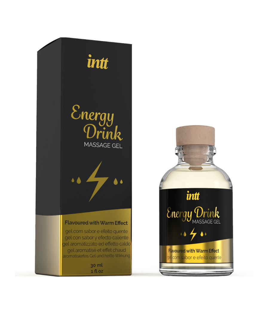 INTT MASSAGE & ORAL SEX - GEL DE MASSAGE A L''ENERGIE AROMATISEE CA BOISSON ET EFFET CHAUFFANT