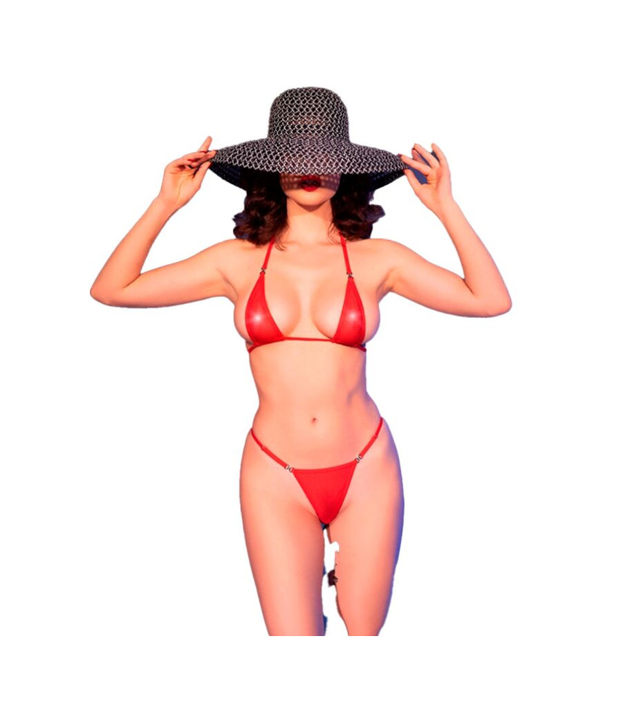 CHILIROSE - CR 4840 MICRO BIKINI ROUGE S/M
