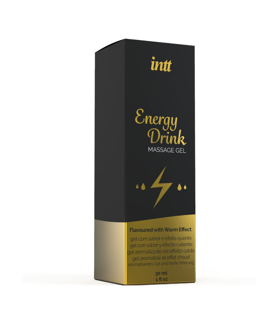 INTT MASSAGE & ORAL SEX - GEL DE MASSAGEM COM ENERGIA AROMATIZADA BEBIDA E EFEITO AQUECENTE