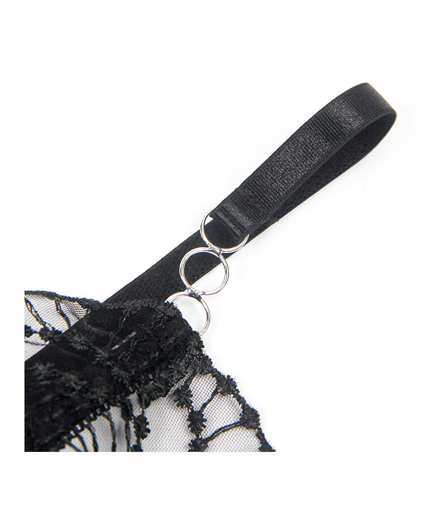 SUBBLIME - 955212 TRANSPARENTER BODY MIT SCHWARZER HOHLSPITZE S/M