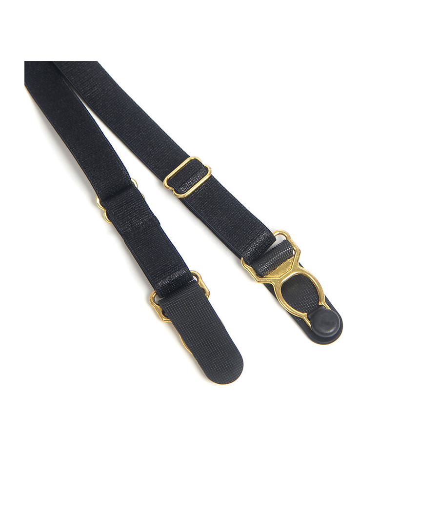 SUBBLIME - 955458 SCHWARZER LEDER-BODY MIT REISSVERSCHLUSS S/M