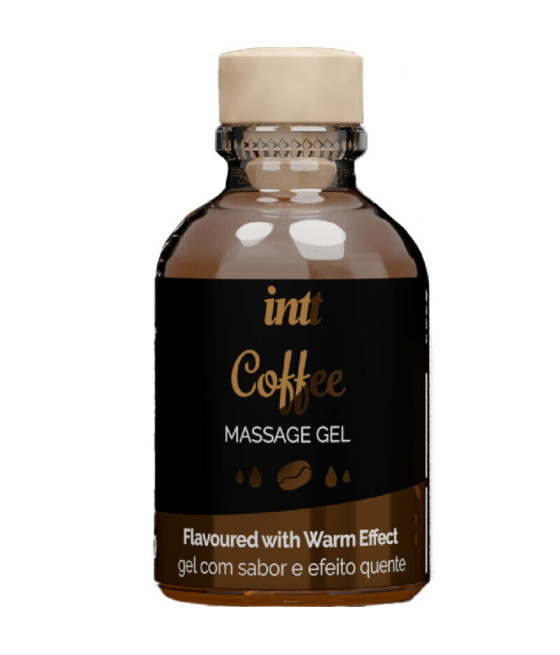 INTT MASSAGE & ORAL SEX - GEL DE MASSAGEM HOT EFFECT SABOR DE CAFÉ