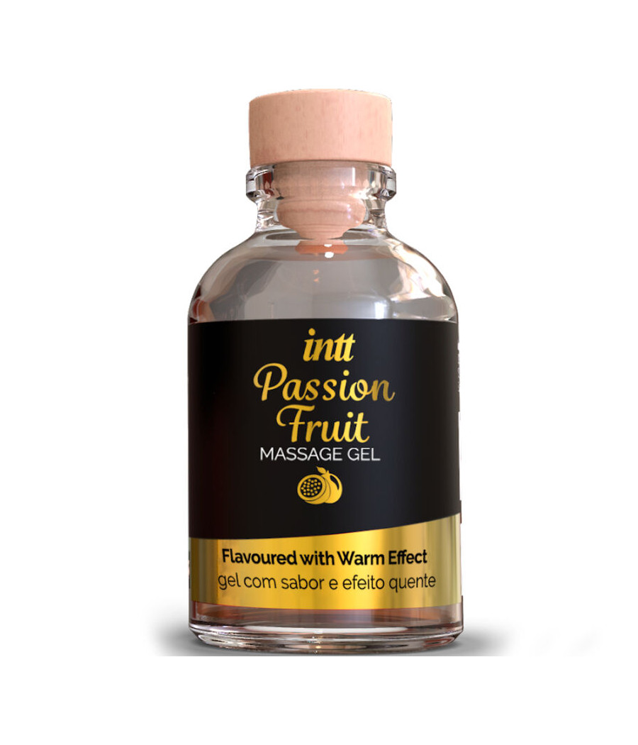 INTT MASSAGE & ORAL SEX - GEL DE MASAJE SABOR A FRUTA DE LA PASIÓN EFECTO CALOR