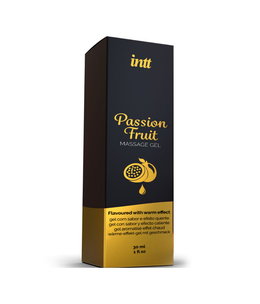 INTT MASSAGE & ORAL SEX - PASSION FRUIT FLAVORED MASSAGE GEL WITH HEAT EFFECT