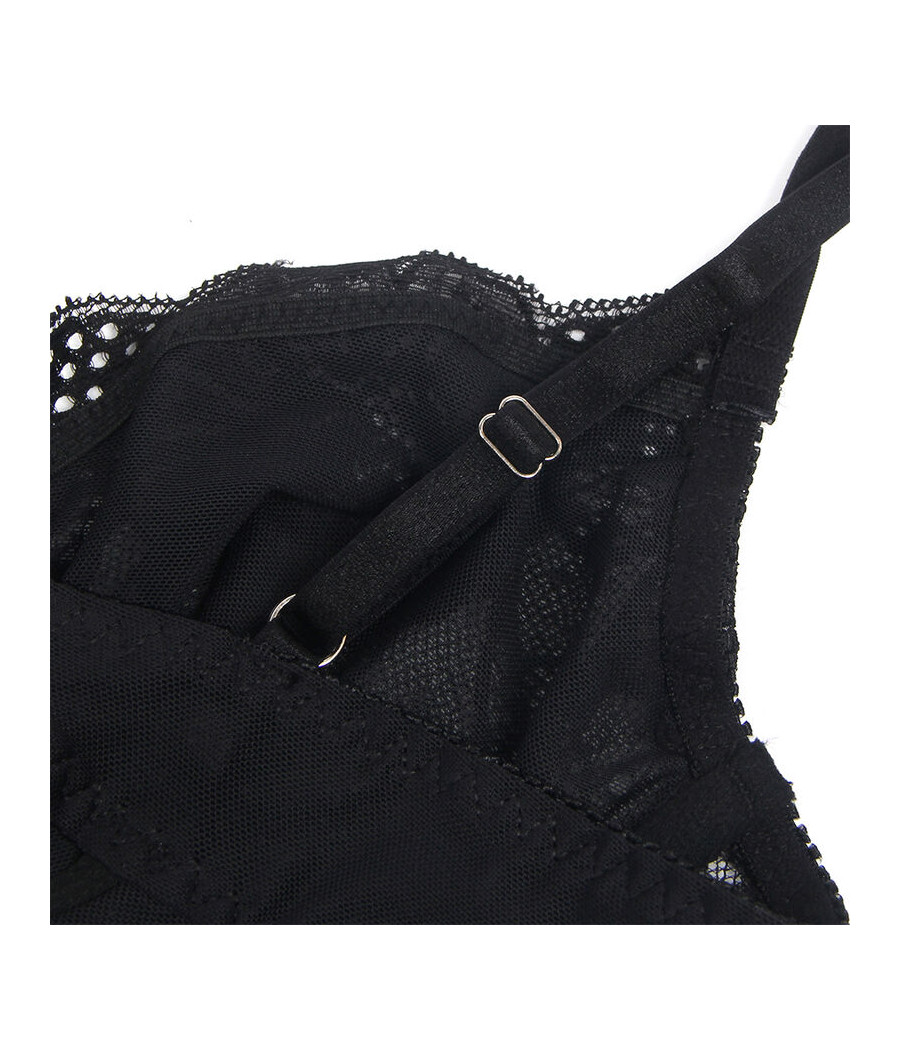 SUBBLIME - 955618 BODY EN DENTELLE AVEC FERMETURE EN BAS NOIR S/M