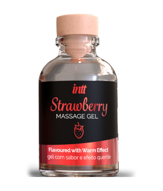 INTT MASSAGE & ORAL SEX - HOT EFFECT STRAWBERRY FLAVOR MASSAGE GEL