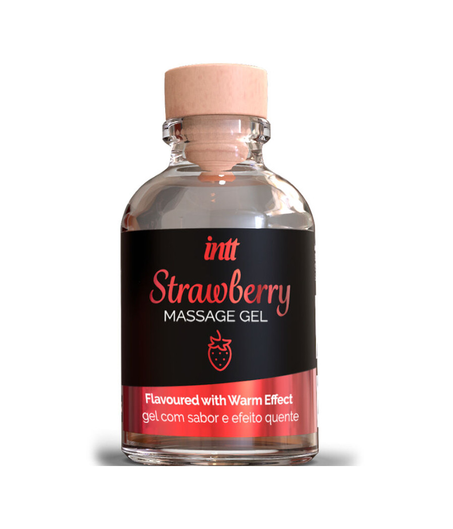 INTT MASSAGE & ORAL SEX - HOT EFFECT STRAWBERRY FLAVOR MASSAGE GEL