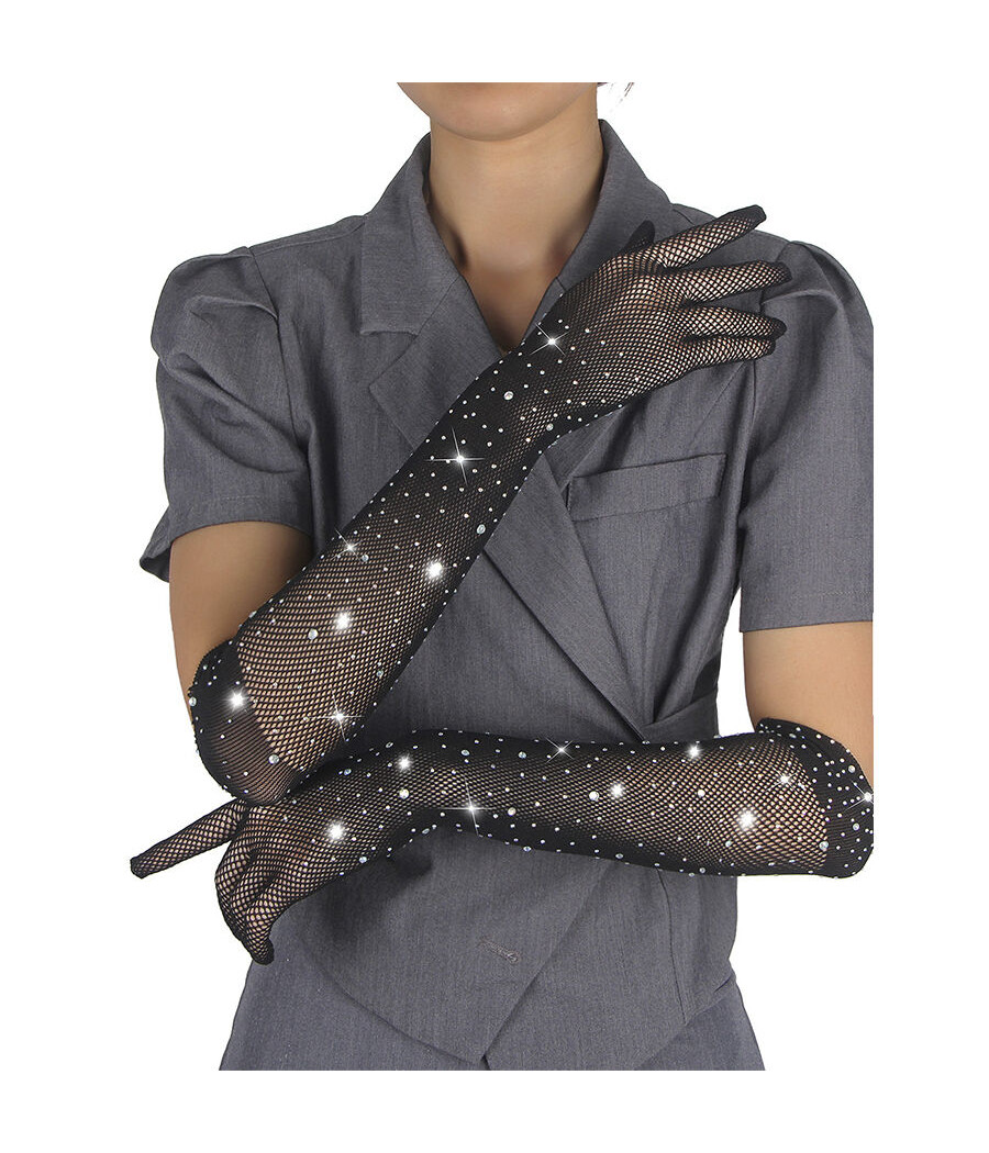 SUBBLIME - 957469SHINE TRANSPARENTE HANDSCHUHE SCHWARZ S/M