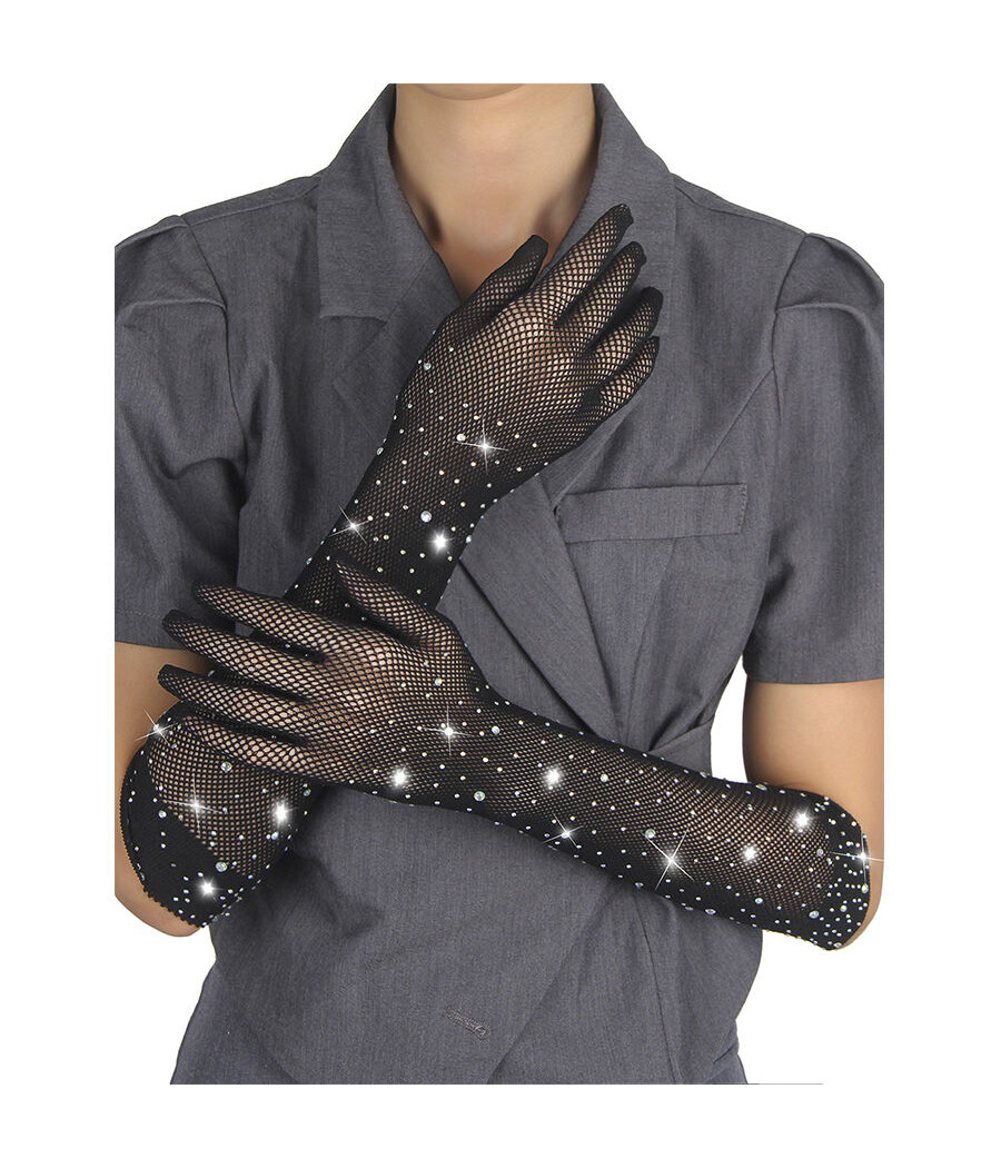 SUBBLIME - 957469SHINE TRANSPARENTE HANDSCHUHE SCHWARZ S/M