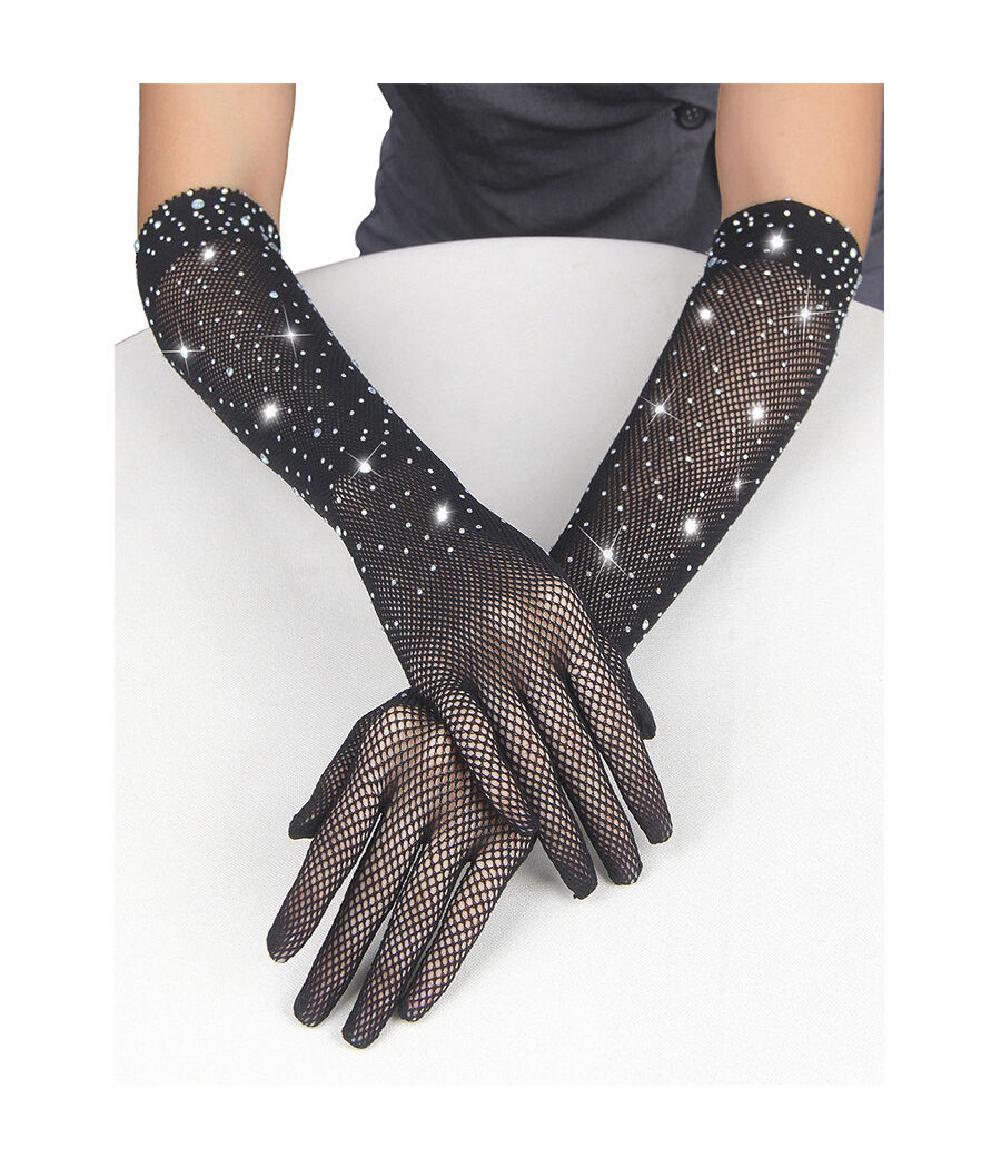 SUBBLIME - 957469 GUANTES TRANSPARENTES CON BRILLO NEGRO S/M