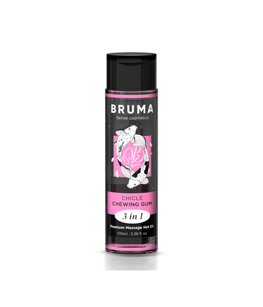 BRUMA - ÓLEO DE MASSAGEM PREMIUM EFEITO CALOR SABOR GOMA 3 EM 1 - 100 ML