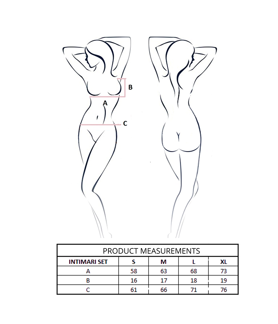 PASSION - INTIMARI REGGISENO + SLIP ROSA S/M