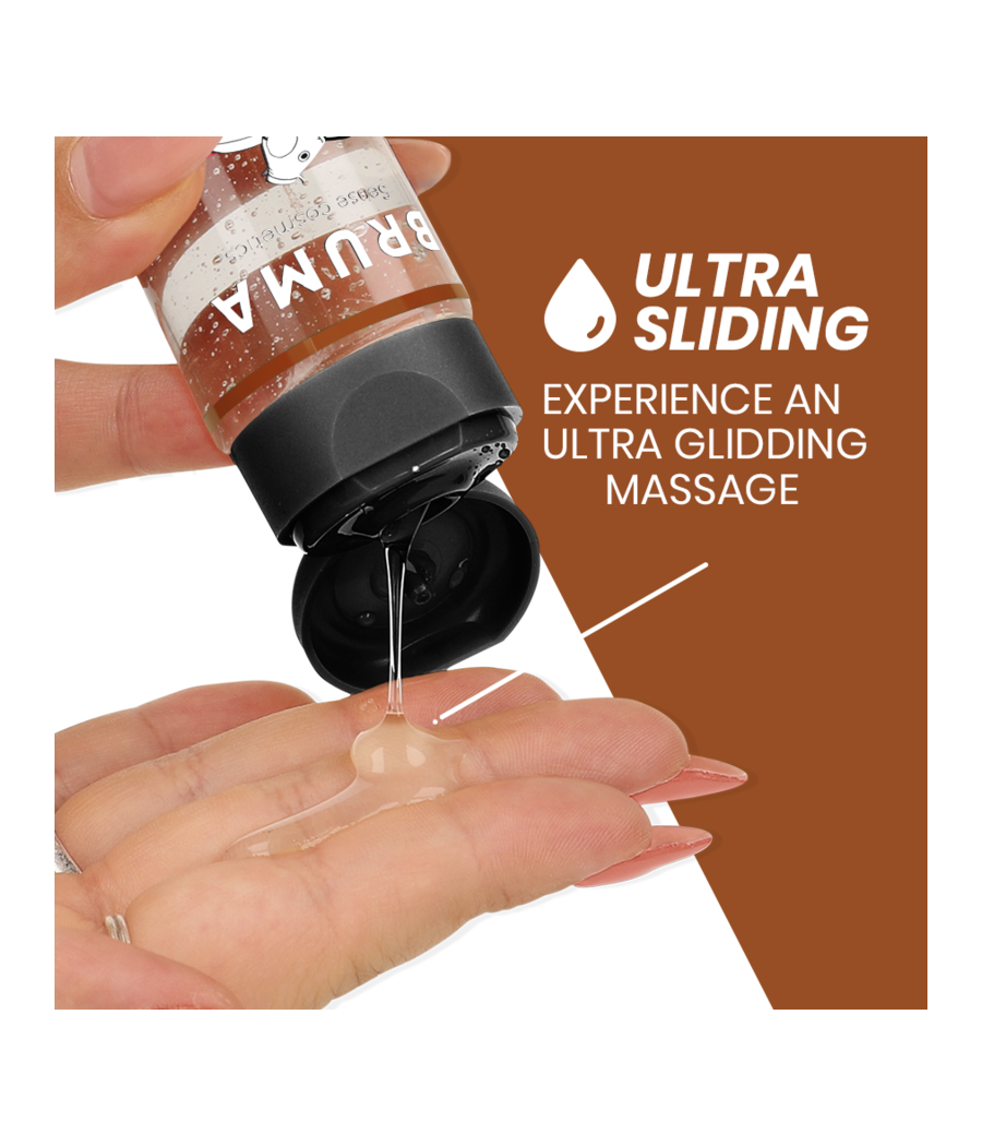 BRUMA - ÓLEO DE MASSAGEM PREMIUM EFEITO CALOR SABOR CUPCAKE 3 EM 1 - 100 ML