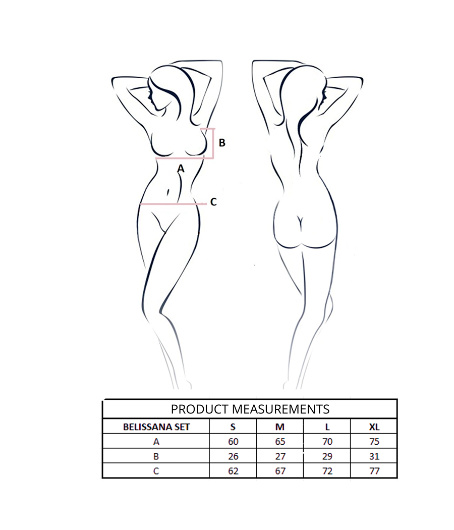 PASSION - BELISSANA BH + STRING SET WEISS L/XL