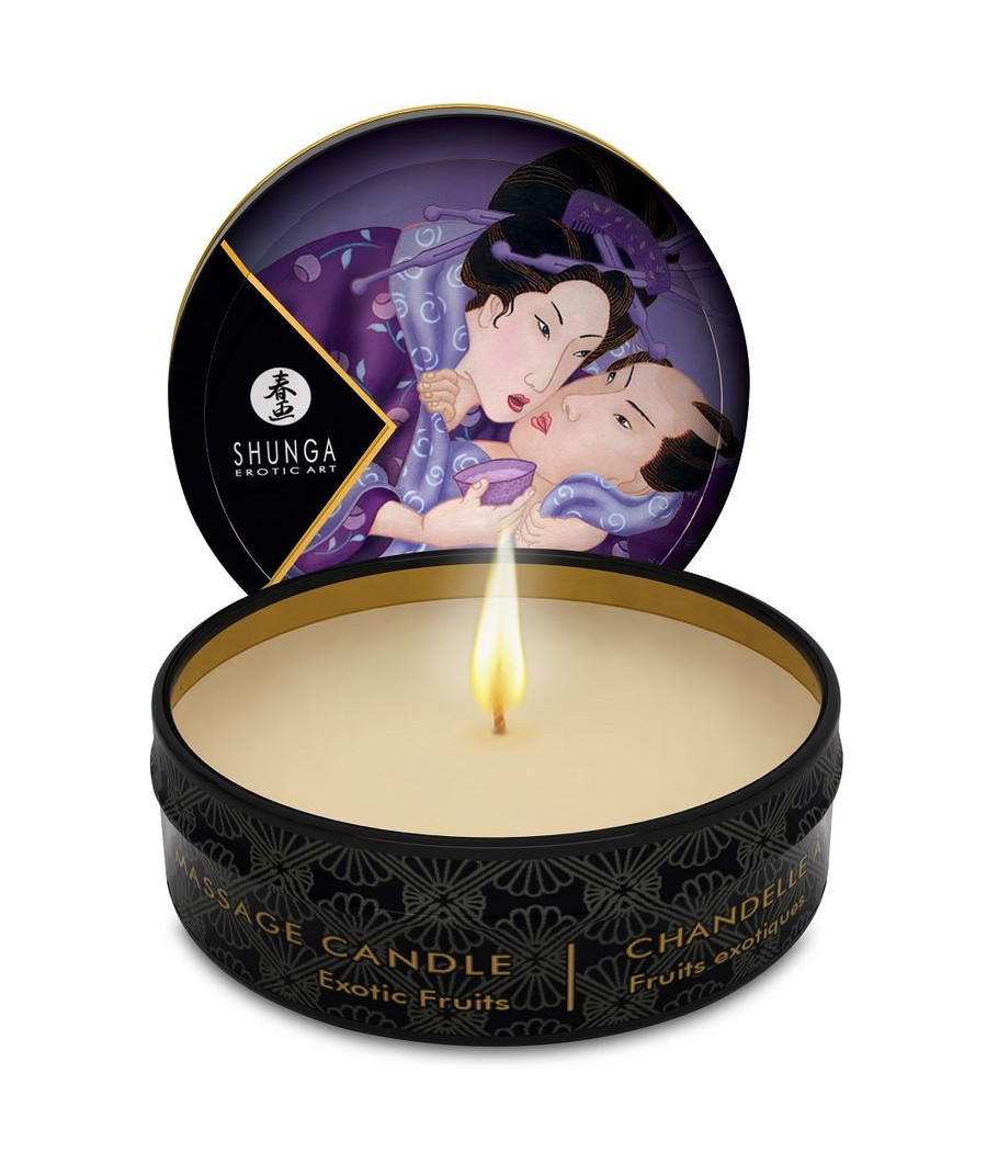 SHUNGA - MINI CARESS BY CANDLELIGHT DISPLAY MASSAGE CANDLES 24 UNITS