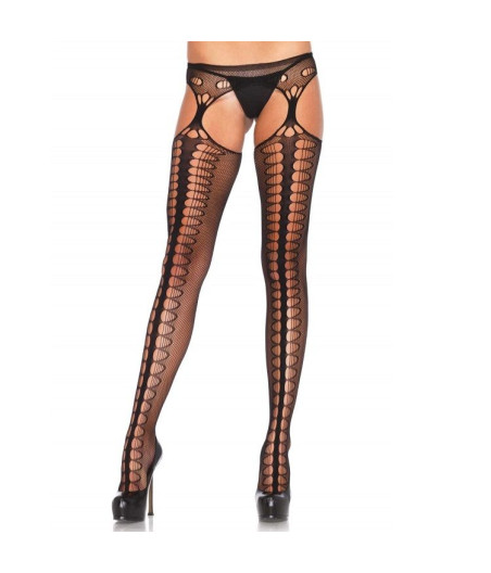 LEG AVENUE - COLLANT CON GIARRETTIERA ESCLUSIVO NERO