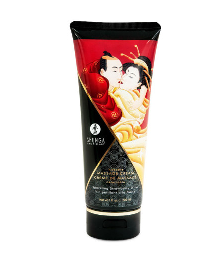 SHUNGA - CREMA DA MASSAGGIO FRAGOLA E CAVA 200 ML