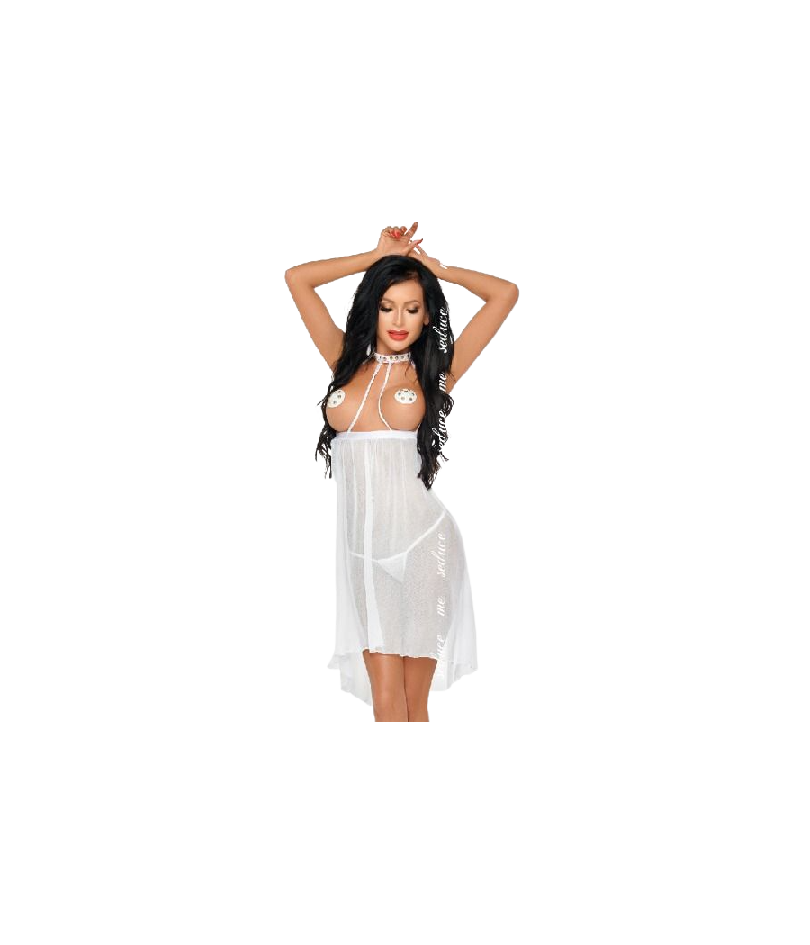 ME-SEDUCE - LUCY CHEMISE BRANCO S/M