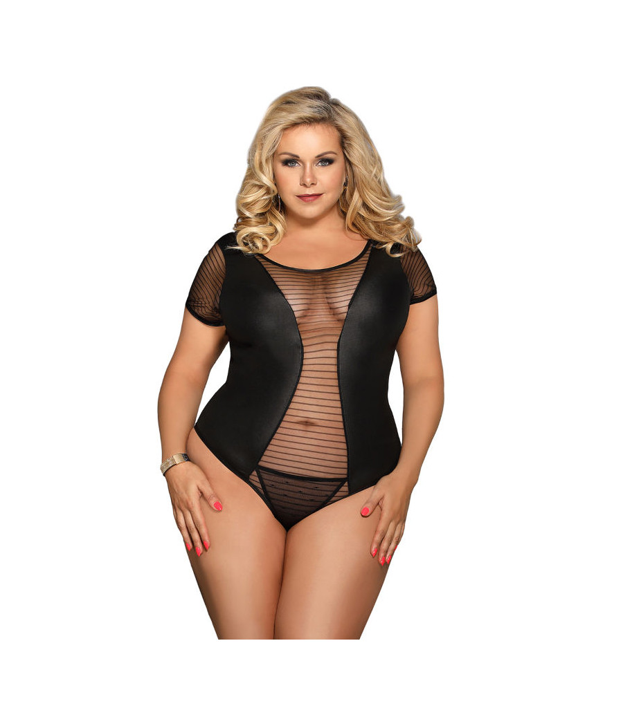 SUBBLIME - QUEEN PLUS FETISH SHORT SLEEVE TEDDY