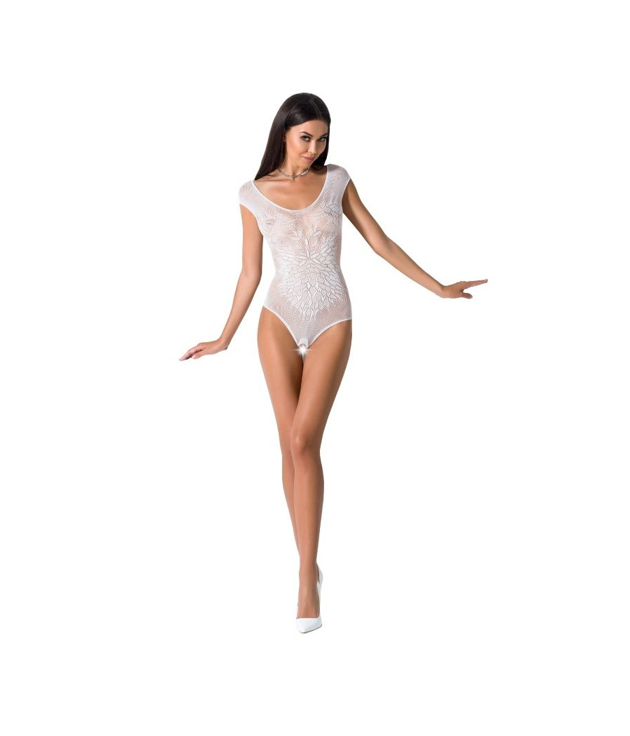 PASSION - FEMME BS064 BODYSTOCKING BLANC TAILLE UNIQUE
