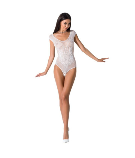 PASSION - WOMAN BS064 BODYSTOCKING BLANCO TALLA ÚNICA