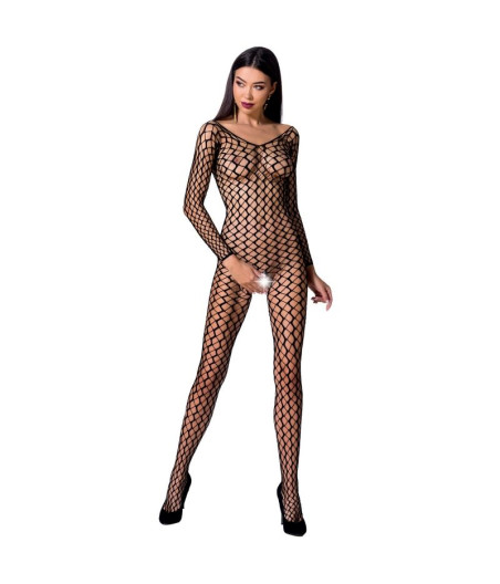 PASSION - FEMME BS068 BODYSTOCKING NOIR TAILLE UNIQUE