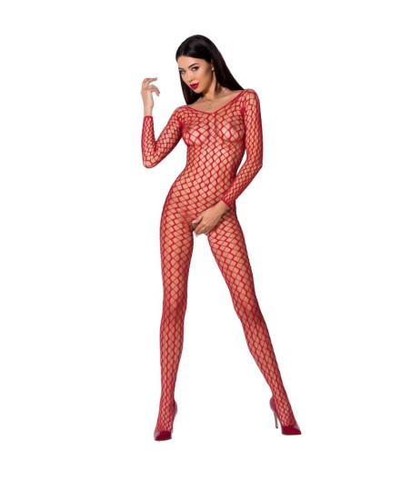 PASSION - WOMAN BS068 ROTER BODYSTOCKING, EINE GRÖSSE