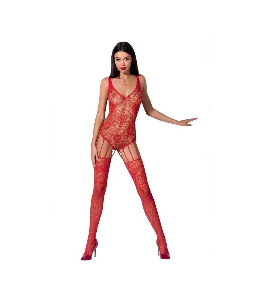 PASSION - WOMAN BS074 BODYSTOCKING EINE GRÖSSE ROT