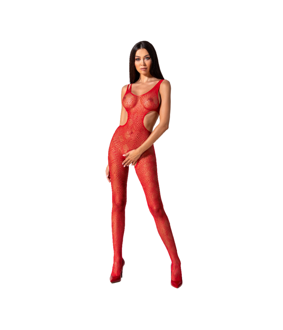 PASSION - WOMAN BS085 ROTER BODYSTOCKING, EINE GRÖSSE