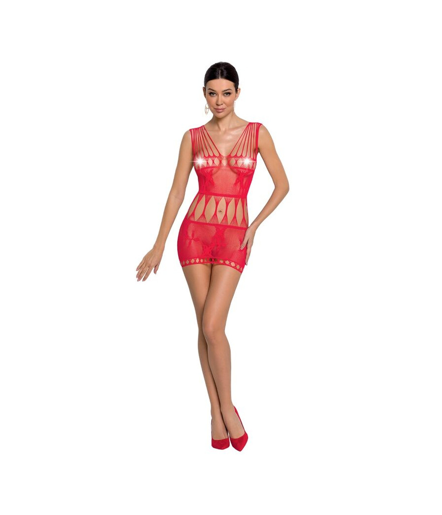 PASSION - WOMAN BS090 ROTER BODYSTOCKING, EINE GRÖSSE