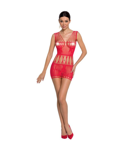 PASSION - WOMAN BS090 BODYSTOCKING ROJO TALLA ÚNICA