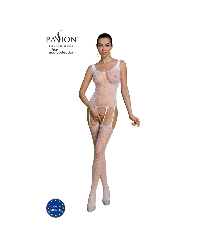 PASSION - ECO COLLECTION BODYSTOCKING ECO BS007 BLANCO