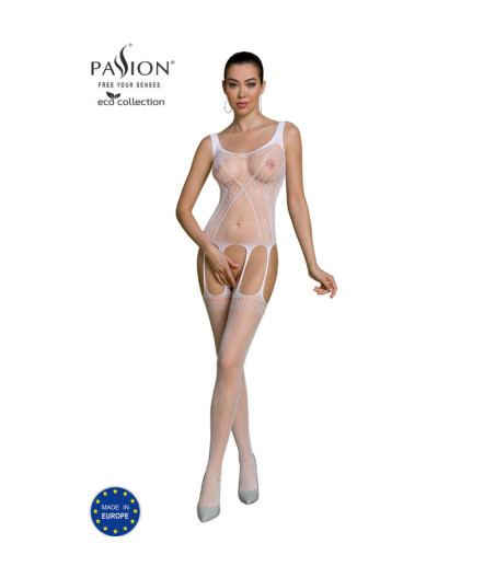 PASSION - COLEO ECO BODYSTOCKING ECO BS007 BRANCO
