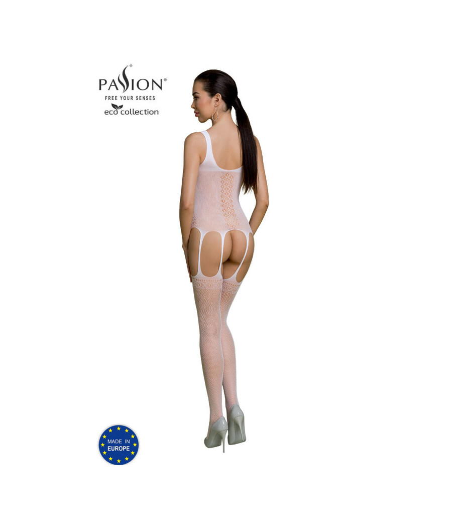PASSION - ECO COLLECTION BODYSTOCKING ECO BS007 BLANCO