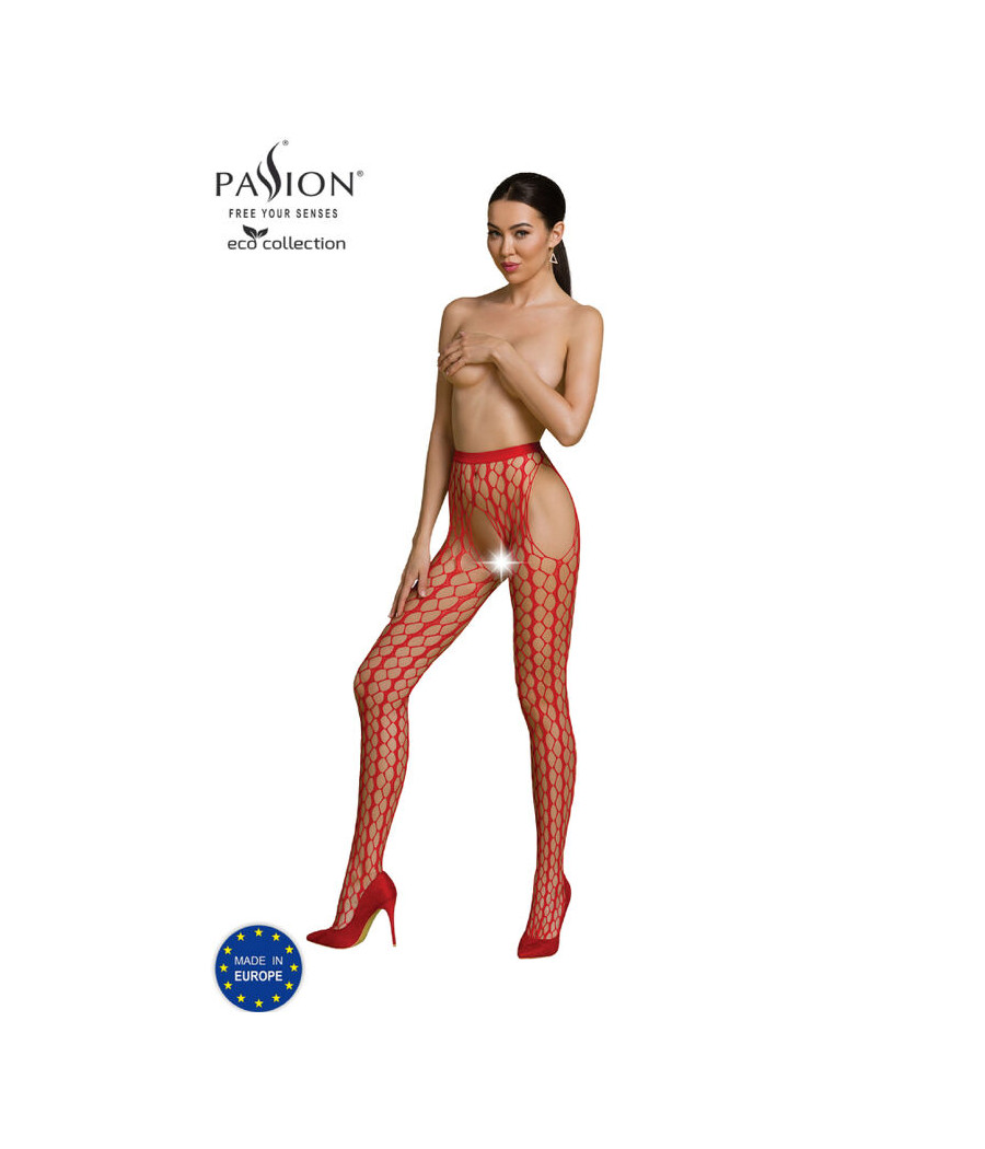 PASSION - COLEO ECO BODYSTOCKING ECO S007 VERMELHO