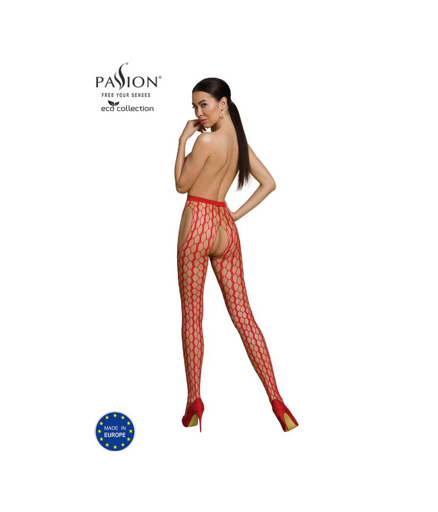 PASSION - ECO COLLECTION BODYSTOCKING ECO S007 ROJO