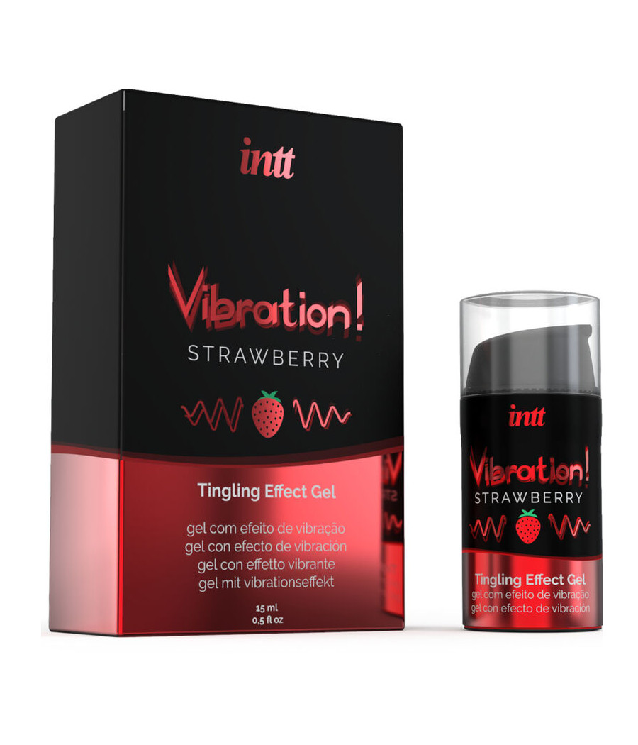 INTT - POTENTE GEL VIBRANTE LIQUIDO STIMOLANTE INTIMO FRAGOLA 15 ML