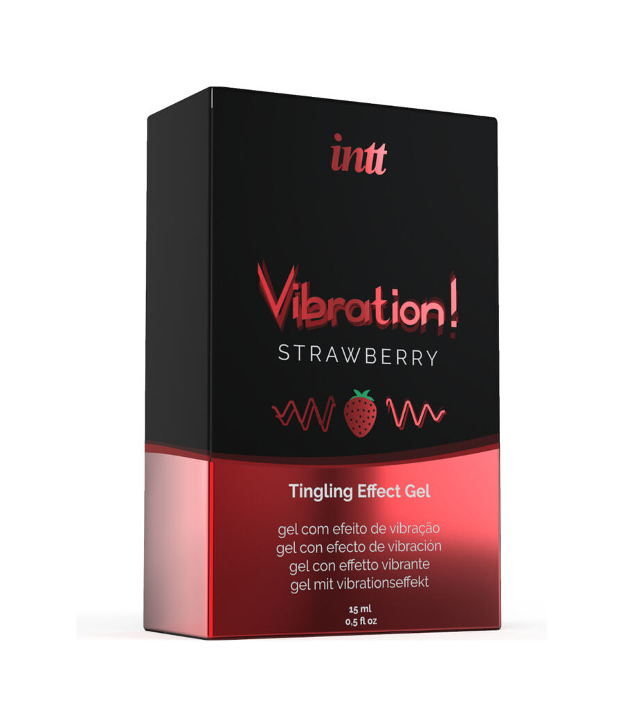 INTT - PUISSANT STIMULANT INTIME GEL VIBRANT LIQUIDE FRAISE 15 ML