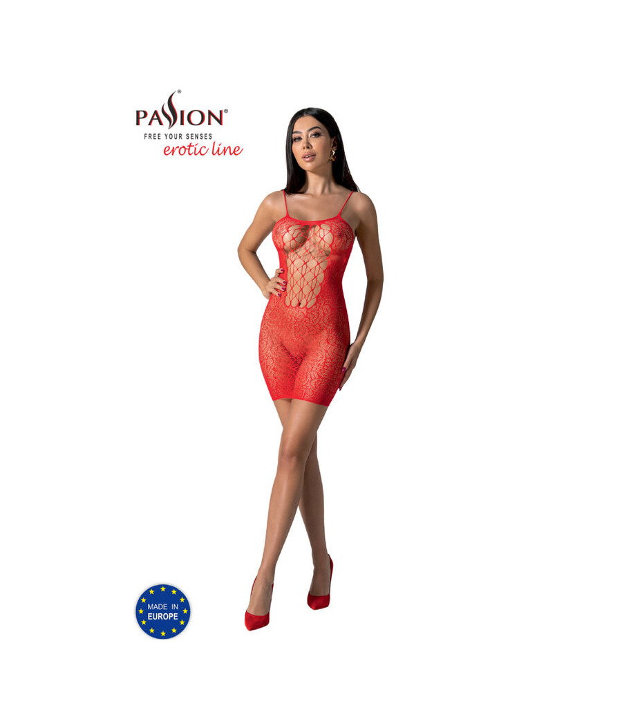 PASSION - BS096 ROTER BODYSTOCKING, EINE GRÖSSE