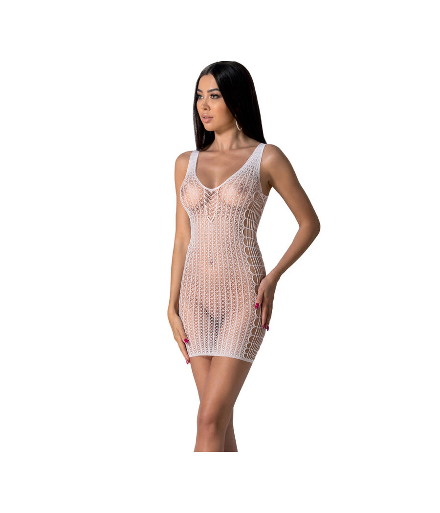 PASSION - BS097 BODYSTOCKING BLANC TAILLE UNIQUE