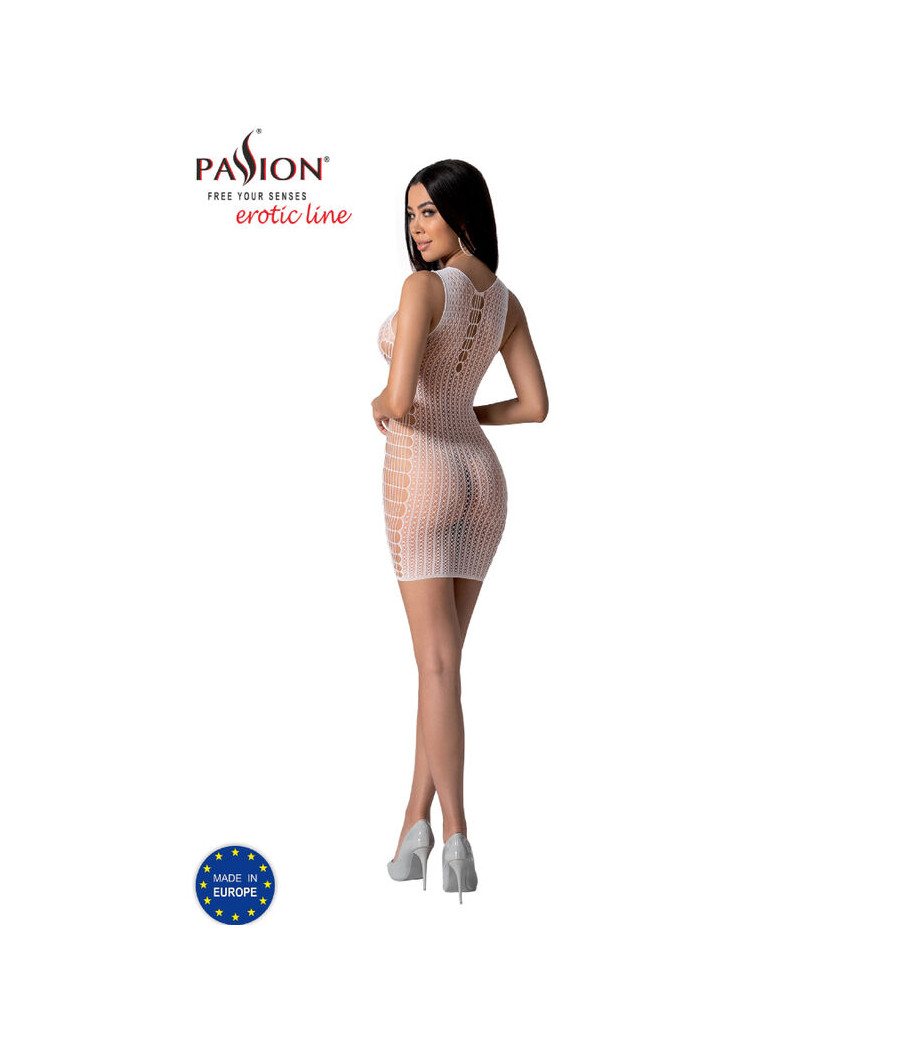 PASSION - BS097 BODYSTOCKING BLANC TAILLE UNIQUE