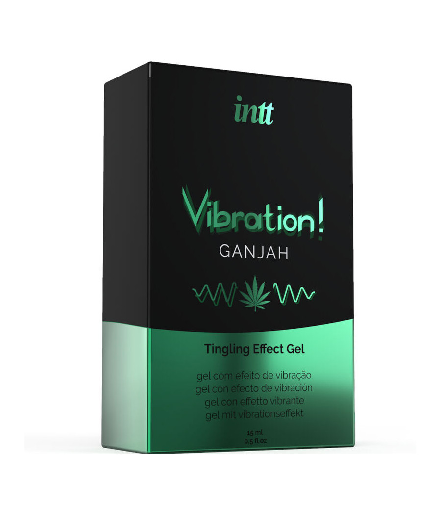INTT - PODEROSO ESTIMULANTE ÍNTIMO GEL VIBRATÓRIO LÍQUIDO CANNABIS 15ML