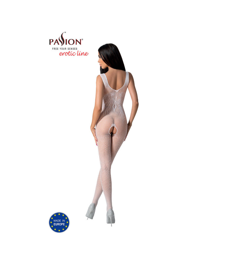 PASSION - BS098 BODYSTOCKING BIANCO TAGLIA UNICA